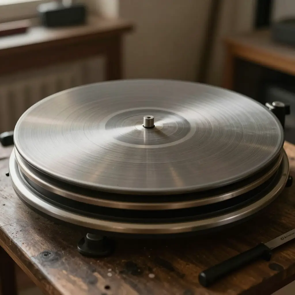 Turntable being restored 